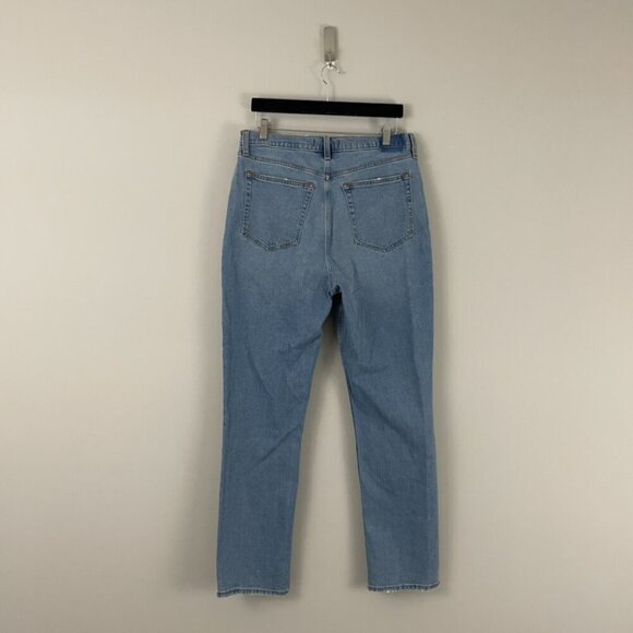 Abercrombie & Fitch Ultra High Rise The '90s Slim Straight Jeans Size 14/32 - Picture 2 of 8